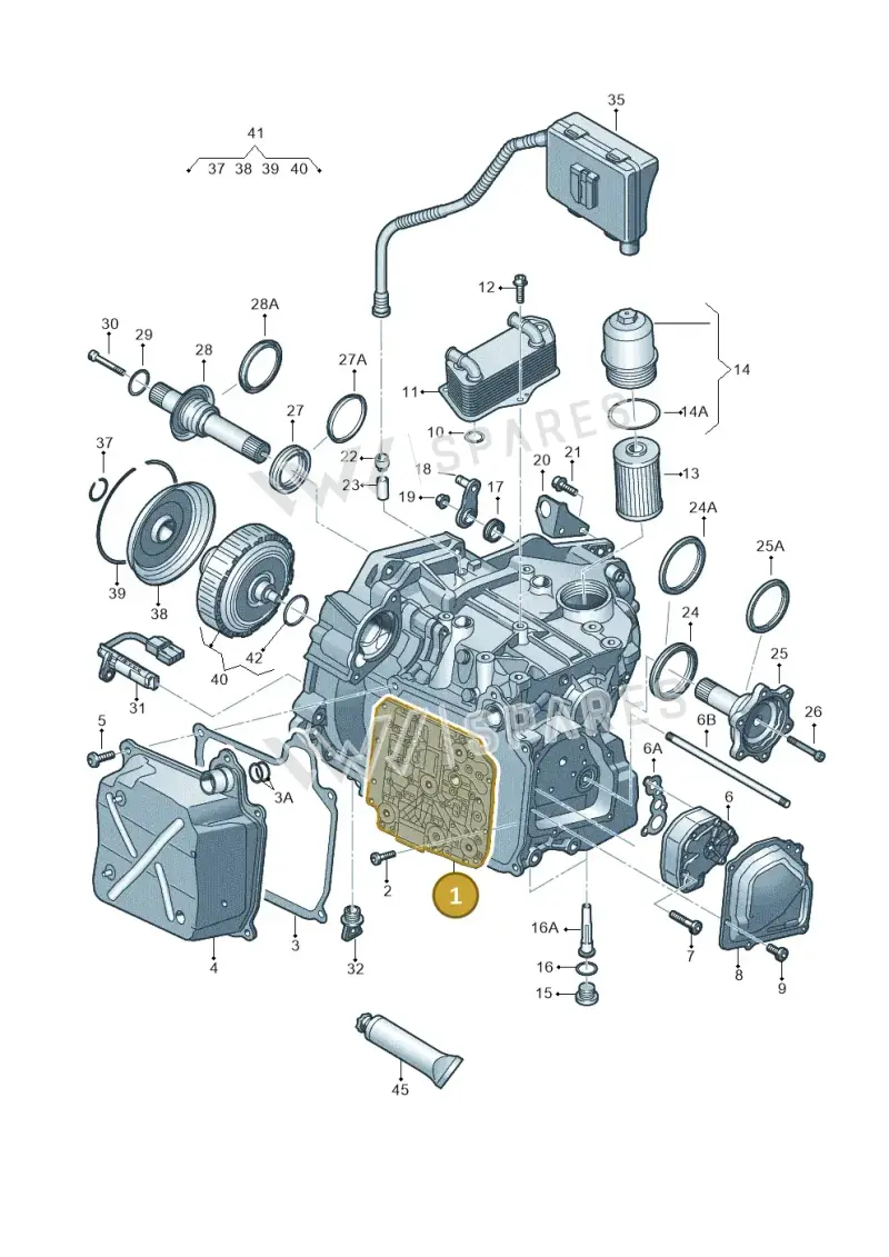 02E325025ASZ8K — Audi A3 Sportback (2016-2020) diagram 850321650, position 1