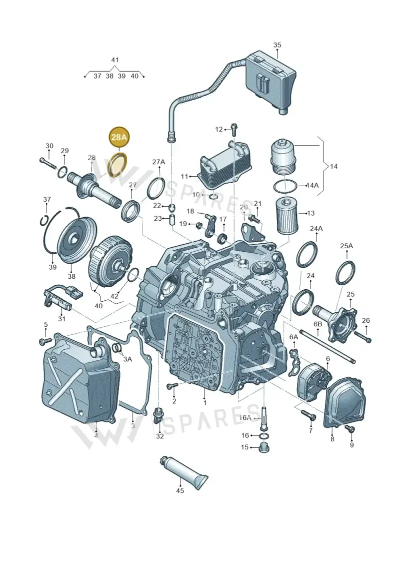 02E409375A — Audi A1 sportback 1.0 (2018-) diagram 850321650, position 28A