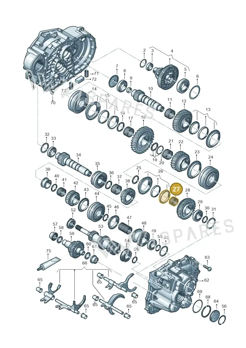 02F311115 — Audi Q3 quattro (2018-2019) diagram 813300552, position 27