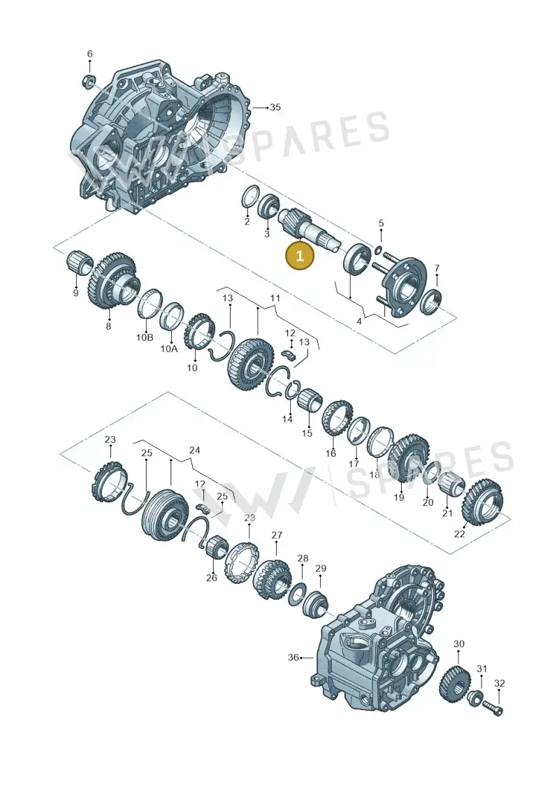 02J311205R — Audi A3         "BR."M.06> (2005-2006) diagram 201311380, position 1
