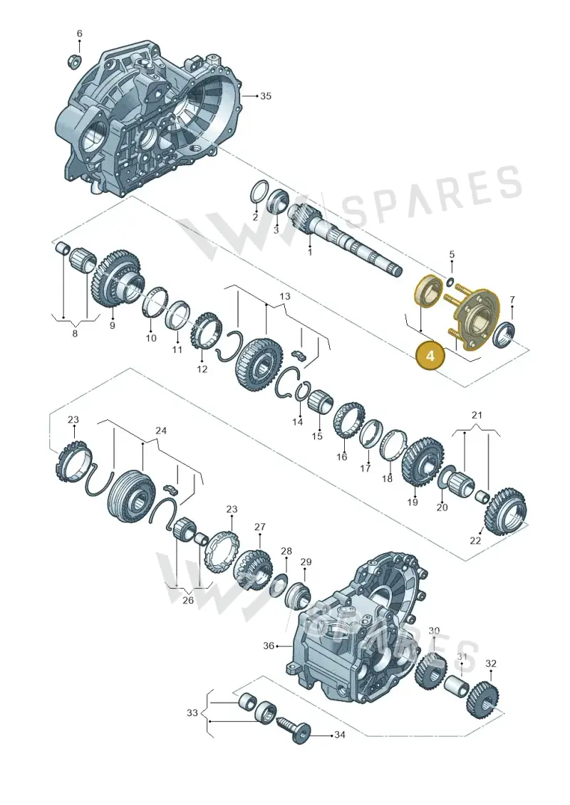 02J311206B — Audi A1 sportback 1.0 (2018-) diagram 746311300, position 4