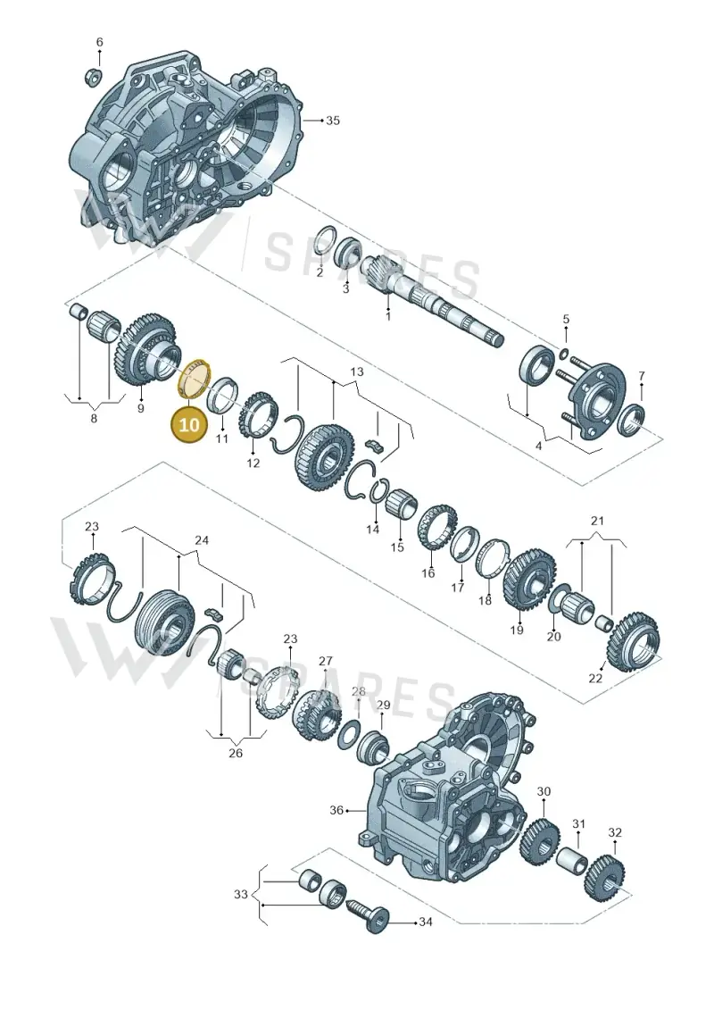 02J311277A — Audi A1 sportback 1.0 (2018-) diagram 746311300, position 10