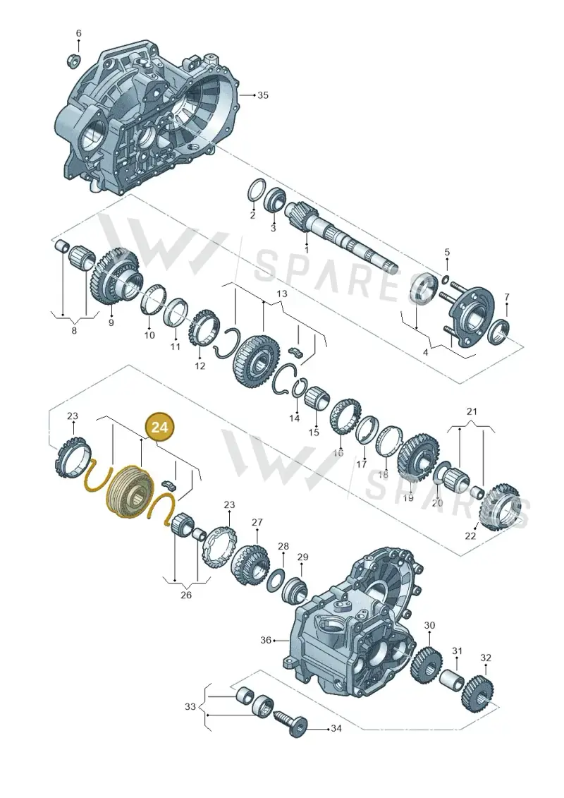 02J311301N — Audi A1 sportback 1.0 (2018-) diagram 746311300, position 24