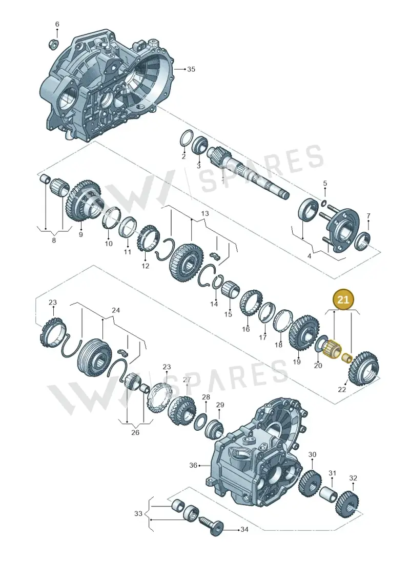 02J311325 — Audi A1 sportback 1.0 (2018-) diagram 746311300, position 21