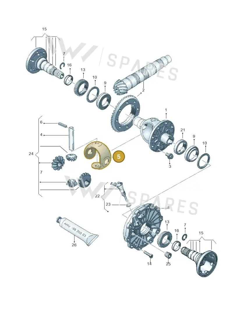 02J409170 — Audi A4/S4/Av./qu.     05> (2005-) diagram 218409150, position 5