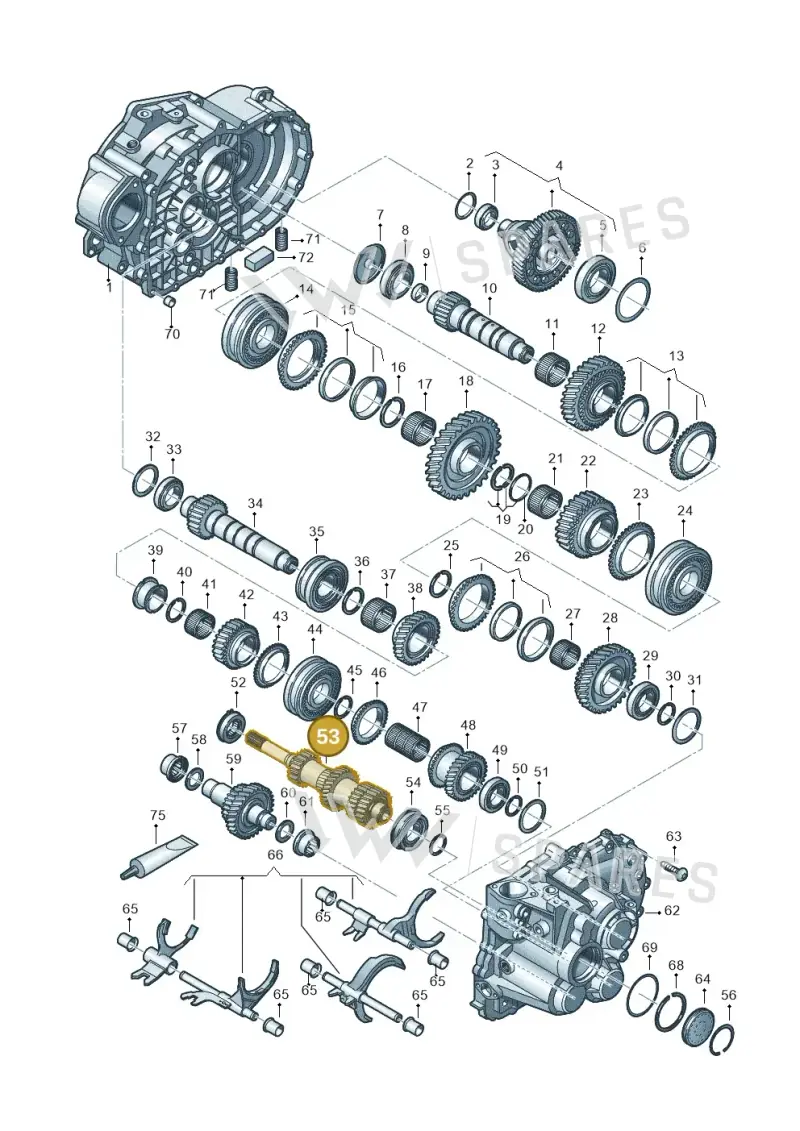 02M311101EA — Audi Q3 quattro (2018-2019) diagram 813300552, position 53