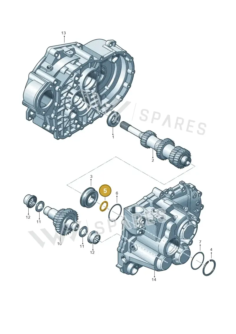 02M311187F — Audi A3 Sportback (2016-2020) diagram 694311420, position 5