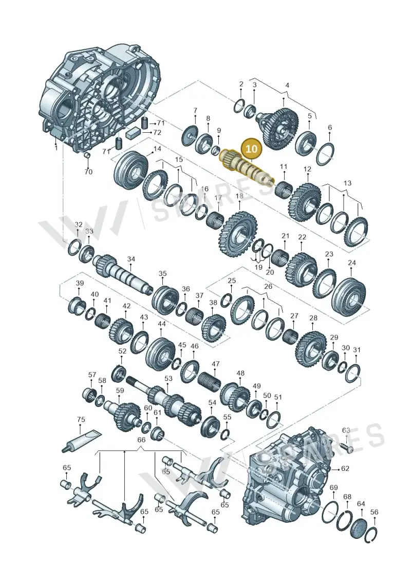 02M311205BE — Audi Q3 quattro (2018-2019) diagram 813300552, position 10