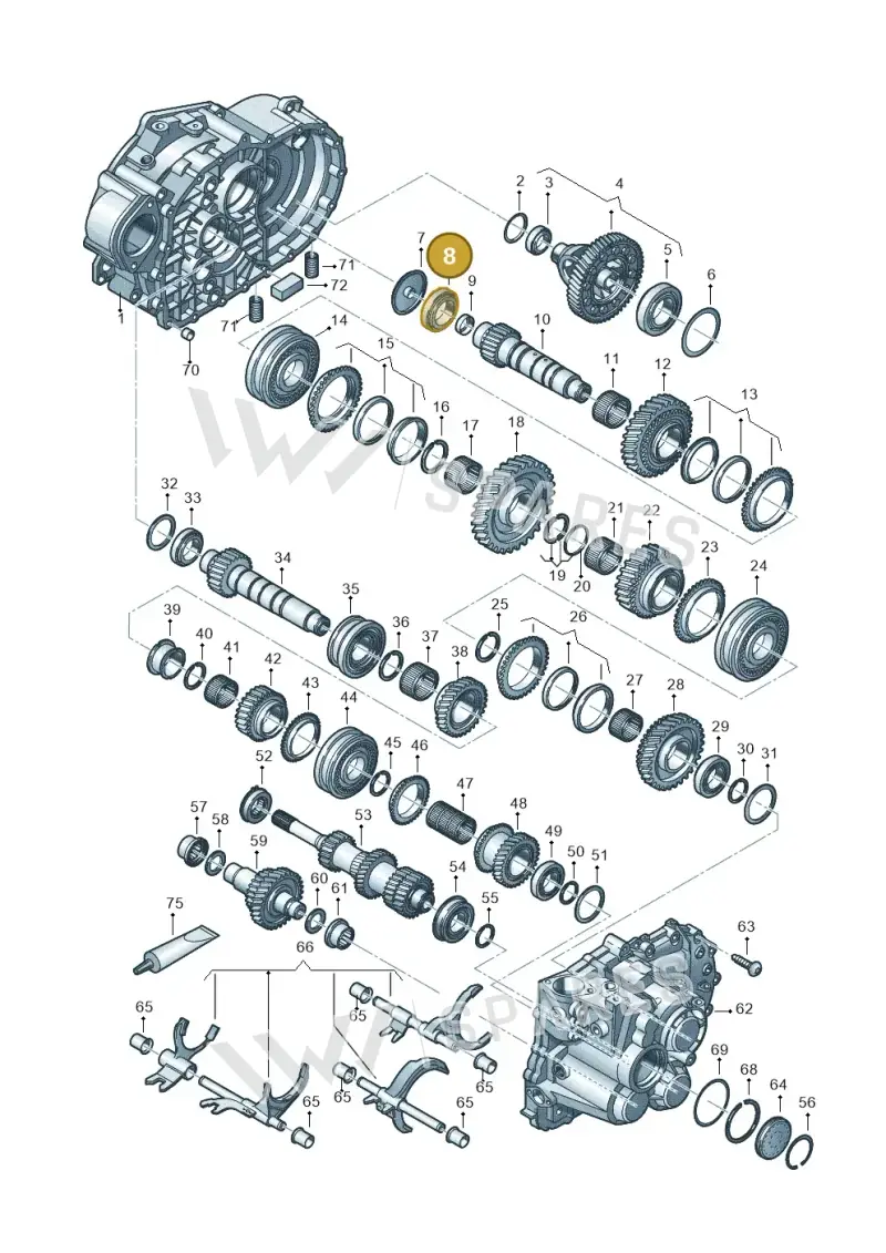 02M311220 — Audi Q3 quattro (2018-2019) diagram 813300552, position 8
