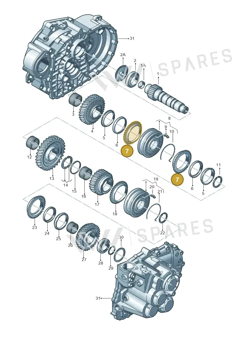02M311247A — Audi TT Coupe/Roadster 08> (2007-) diagram 194311580, position 7