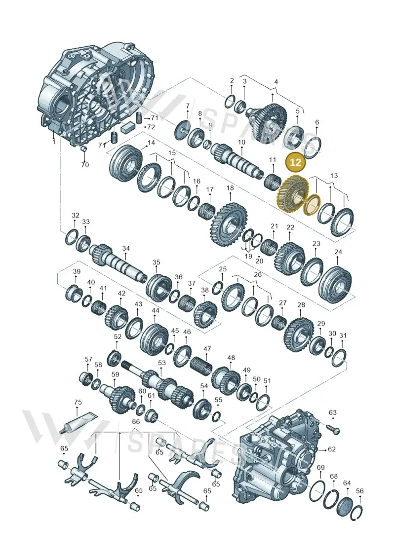 02M311261AS — Audi Q3 quattro (2018-2019) diagram 813300552, position 12
