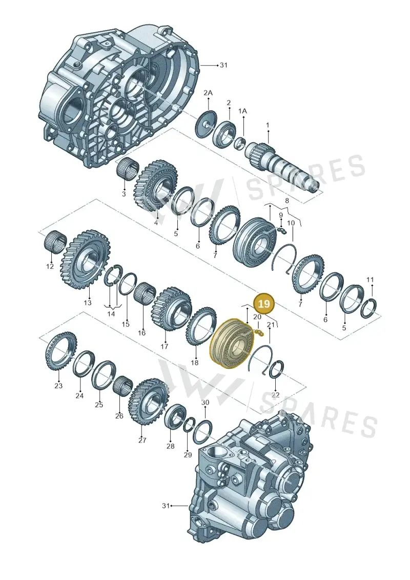 02M311301E — Audi TT Coupe/Roadster 08> (2007-) diagram 194311580, position 19