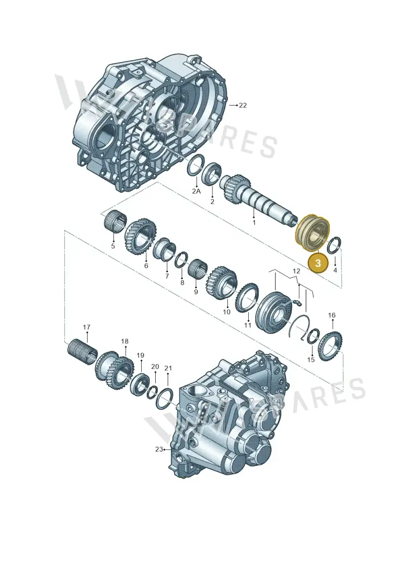 02M311759E — Audi Q2 2.0 TDI (2016-2018) diagram 694311440, position 3