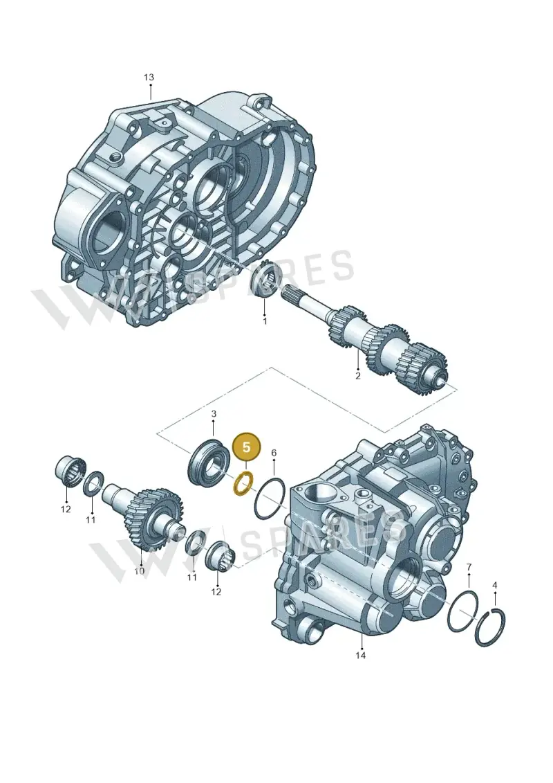 02M398008 — Audi A3 Sportback (2016-2020) diagram 694311420, position 5