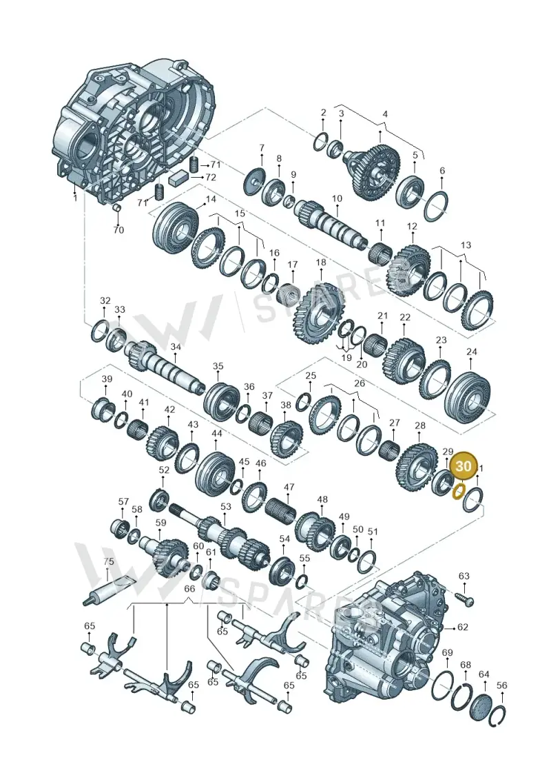 02M398008 — Audi Q3 quattro (2018-2019) diagram 813300552, position 30
