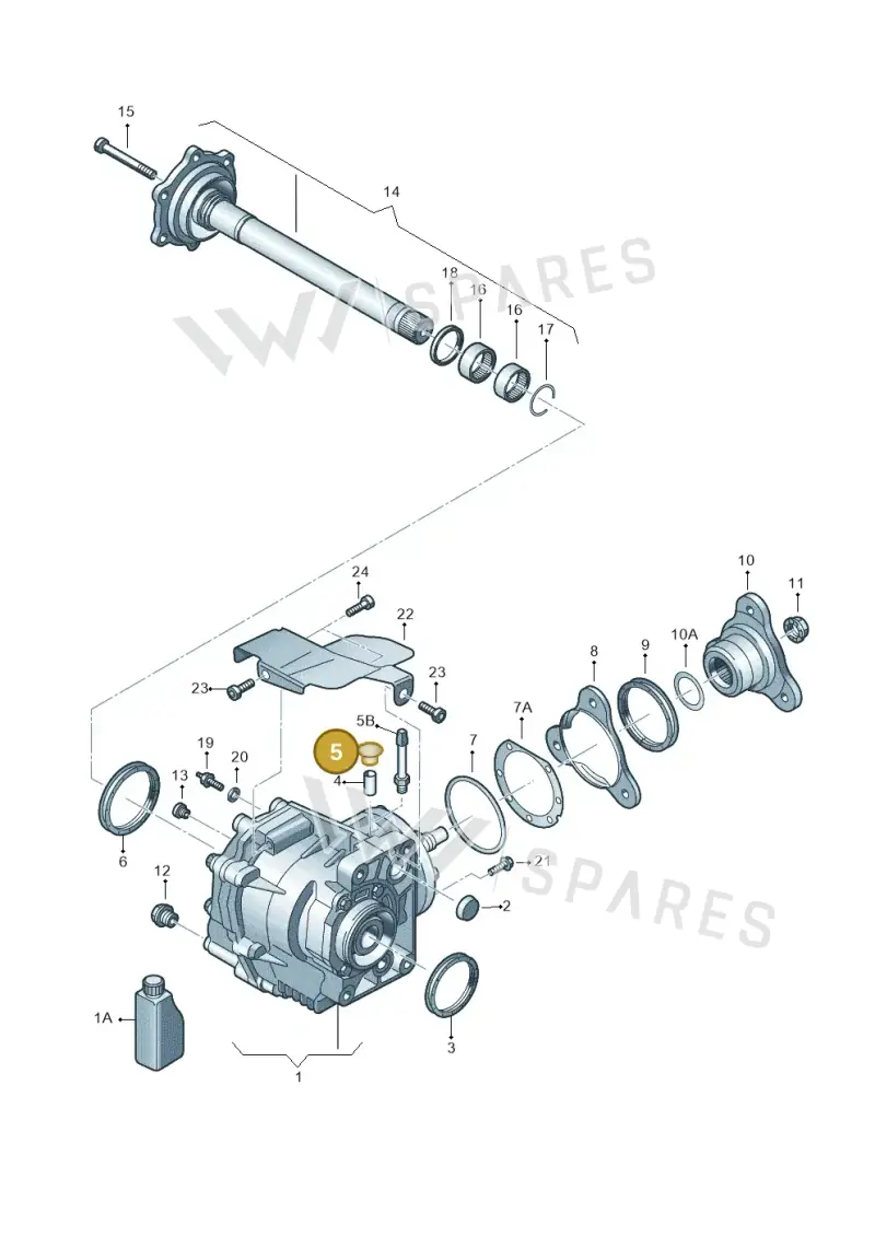 02M409120 — Audi Q3 2.0 TDI (2014-2019) diagram 649409410, position 5