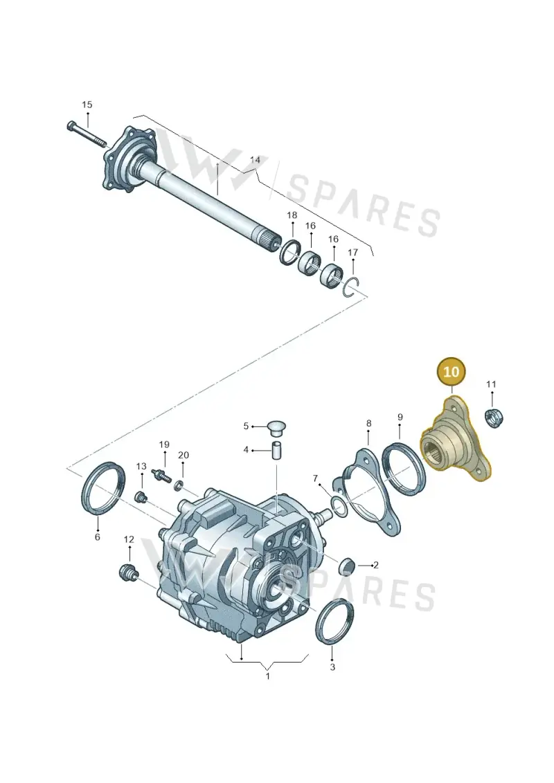 02M409273A — Audi TT Coupe/Roadster (2002-2006) diagram 405409600, position 10