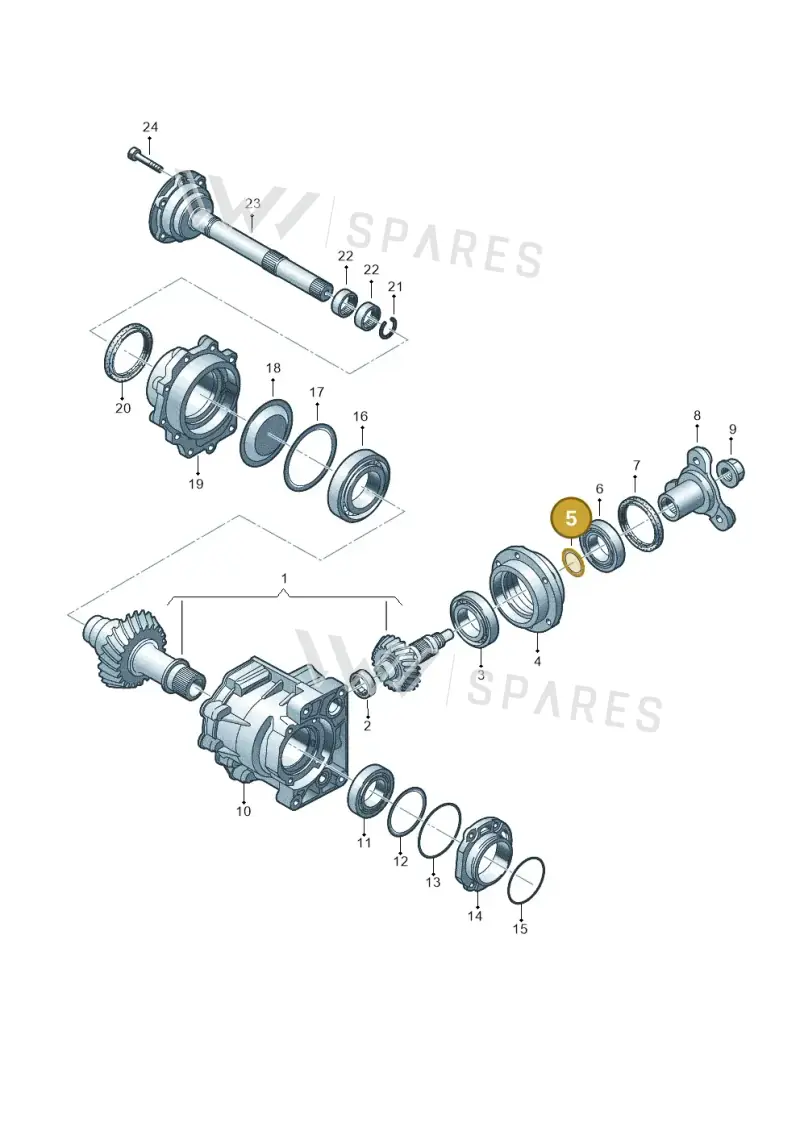 02M409280A — Audi TT Coupe/Roadster (2002-2006) diagram 194409470, position 5