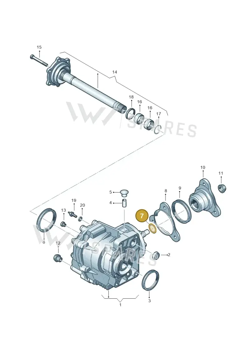 02M409280L — Audi TT Coupe/Roadster (2002-2006) diagram 405409600, position 7
