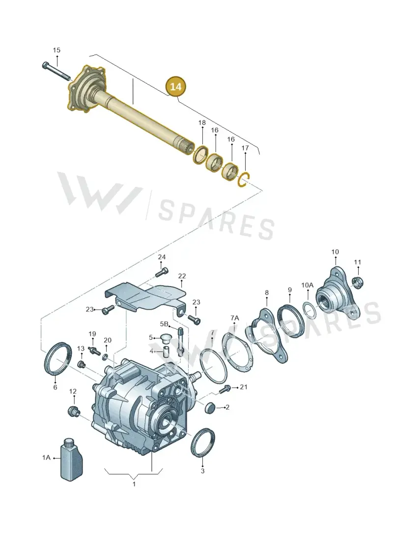 02M409351A — Audi Q3 2.0 TDI (2014-2019) diagram 649409410, position 14