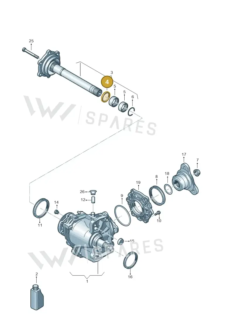 02M409464 — Audi Q3 quattro (2018-2019) diagram 884409103, position 4