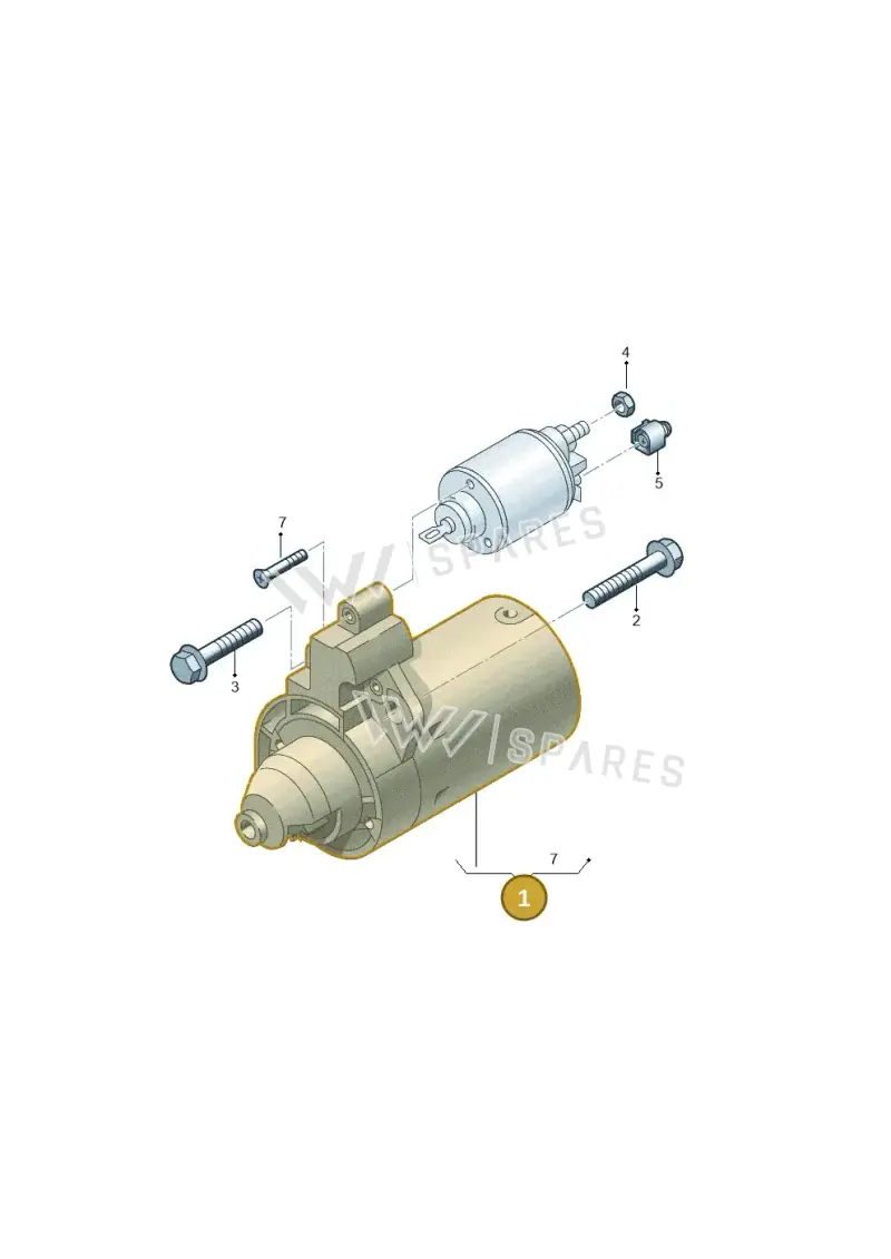 02M911021PX — Audi A3 Sportback (2016-2020) diagram 771911300, position 1