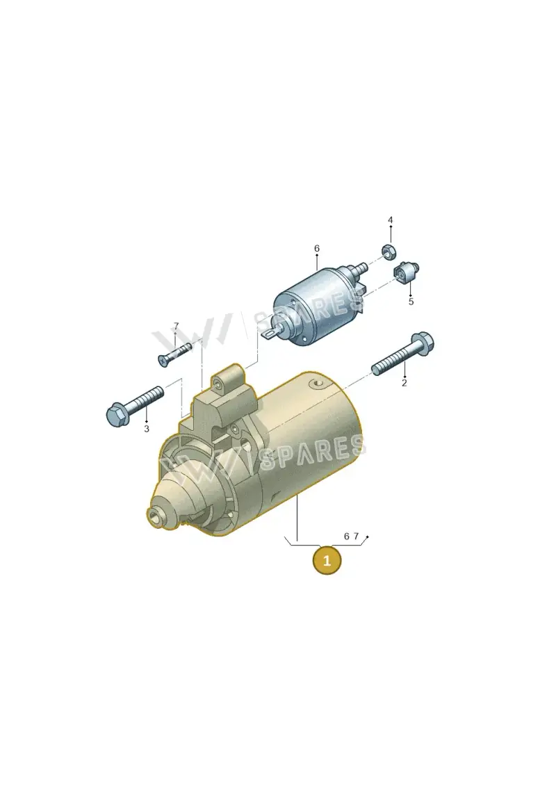 02M911024CX — Audi Q3 2.0 TDI (2014-2019) diagram 736911100, position 1