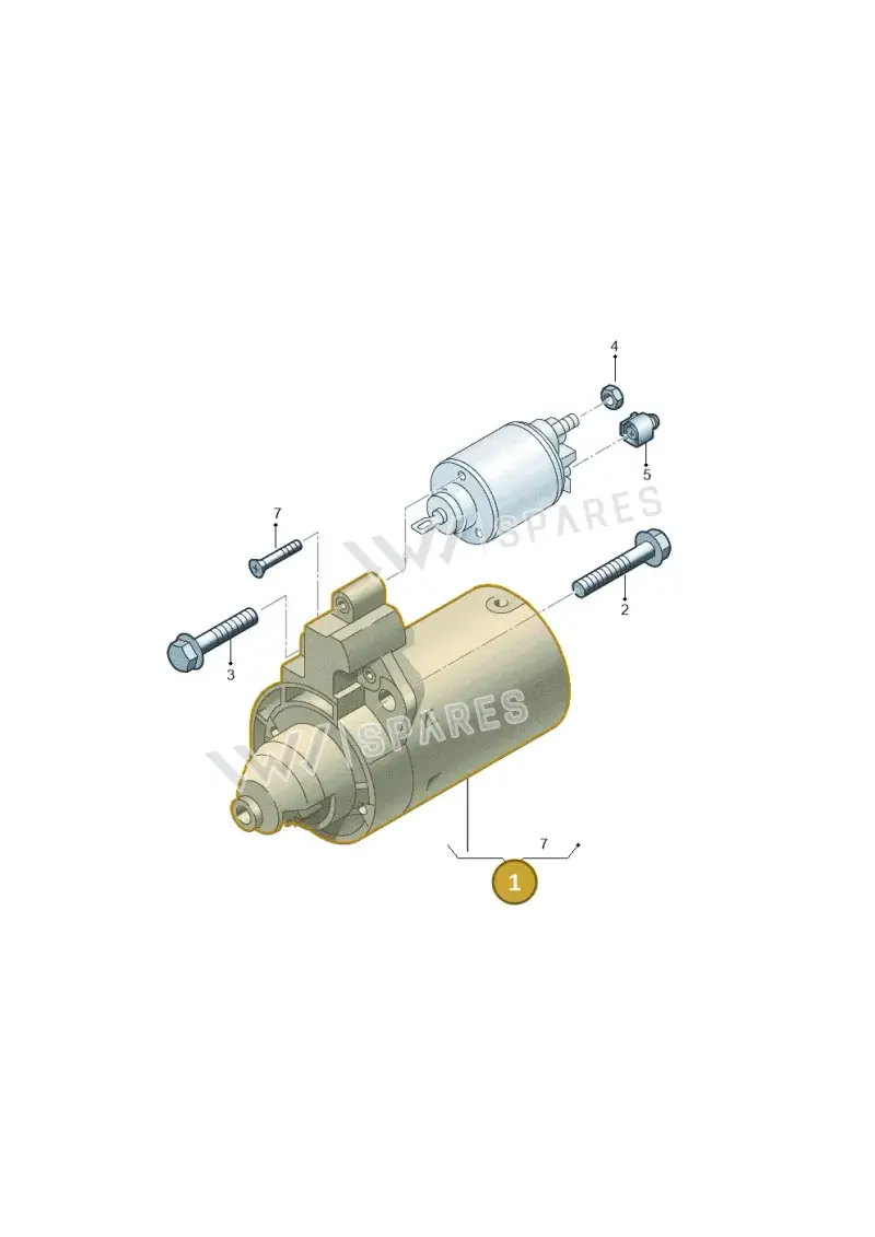02M911024M — Audi A3 Sportback (2016-2020) diagram 771911300, position 1