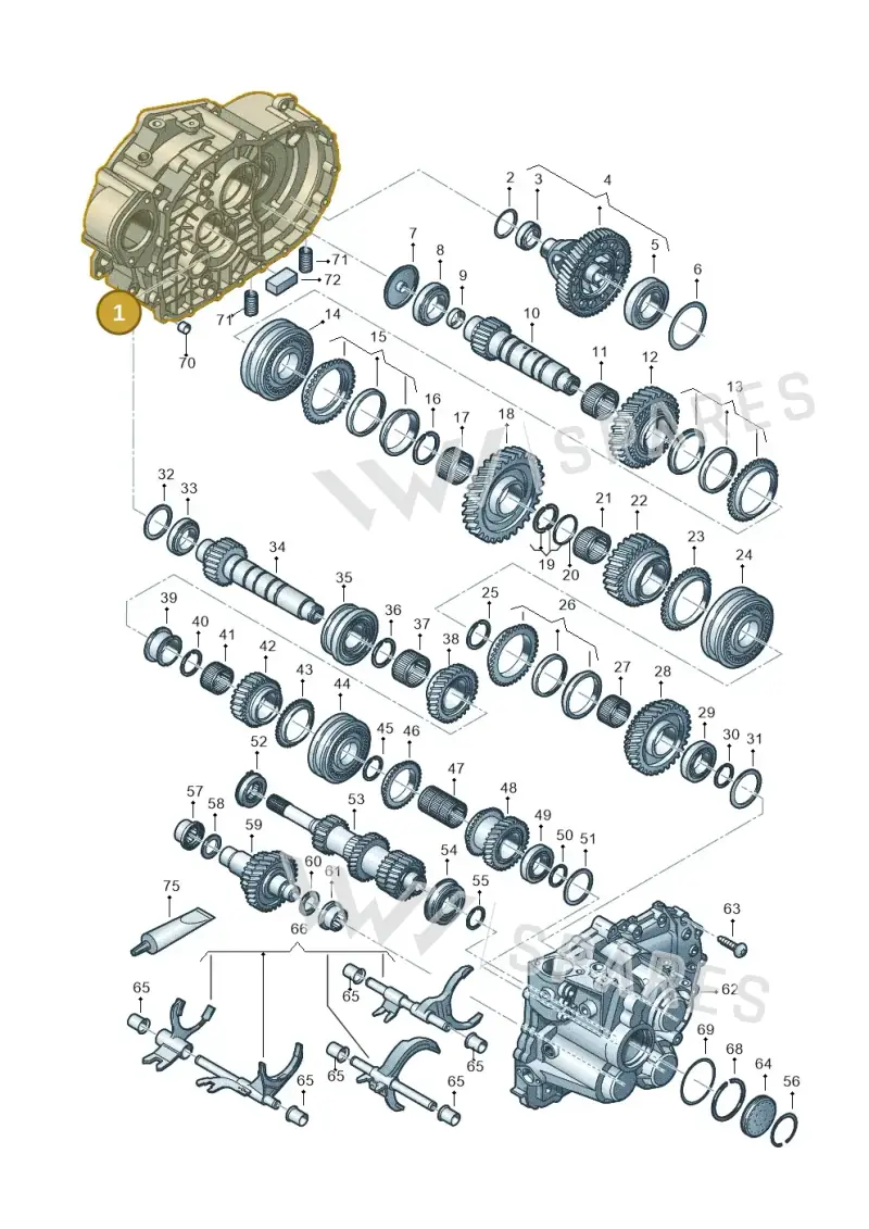 02Q301107AR — Audi Q3 quattro (2018-2019) diagram 813300552, position 1