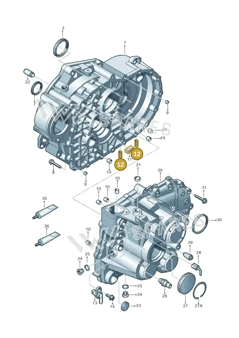 02Q301561A — Audi Q2 2.0 TDI (2016-2018) diagram 868301450, position 12
