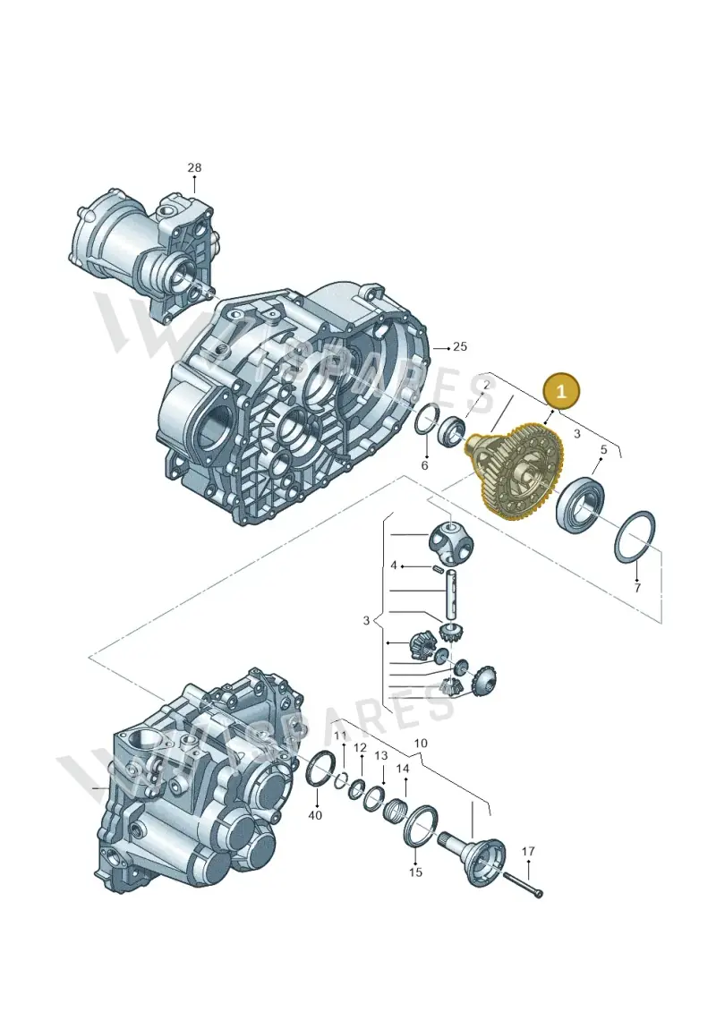 02Q409021T — Audi Q3 quattro (2011-2015) diagram 278409360, position 1