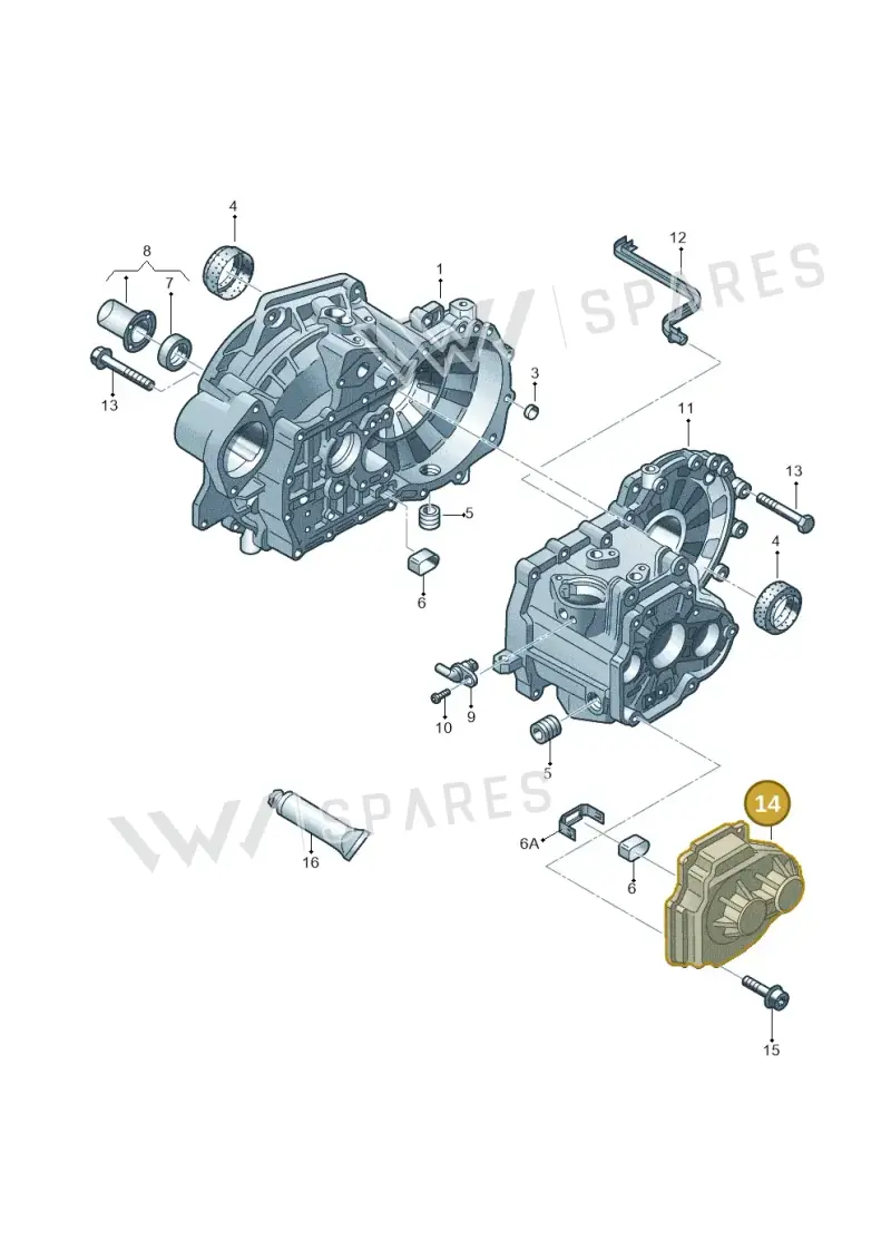02S301211K — Audi A1 sportback 1.0 (2018-) diagram 694301420, position 14