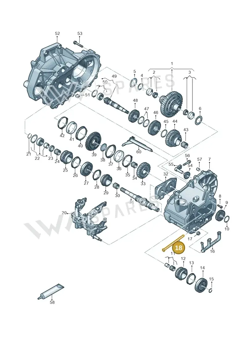 02T301443A — Audi A1 sportback 1.0 (2018-) diagram 837305030, position 18