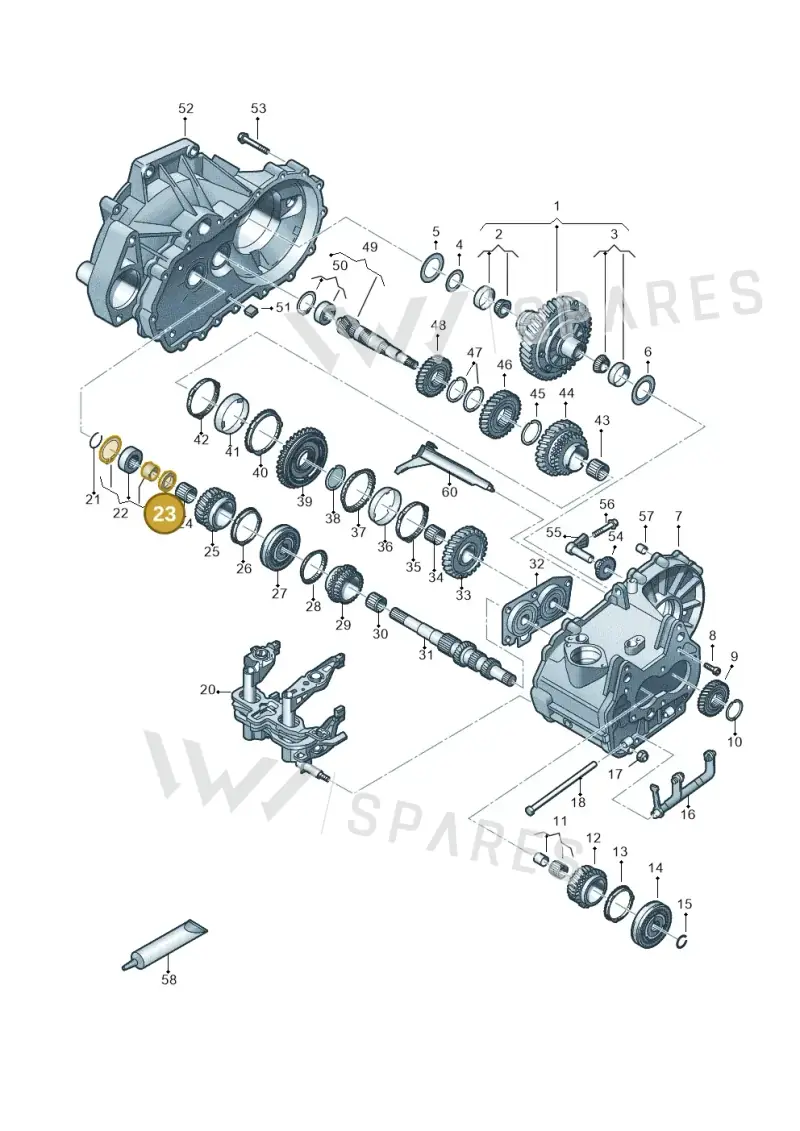 02T311155A — Audi A1 sportback 1.0 (2018-) diagram 837305030, position 23