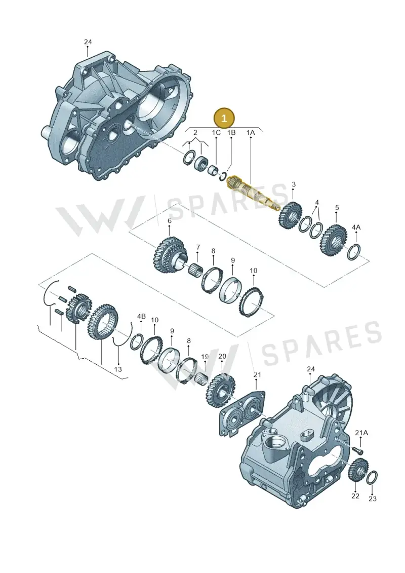02T311198R — Audi A3 Sportback (2008-2013) diagram 225311320, position 1