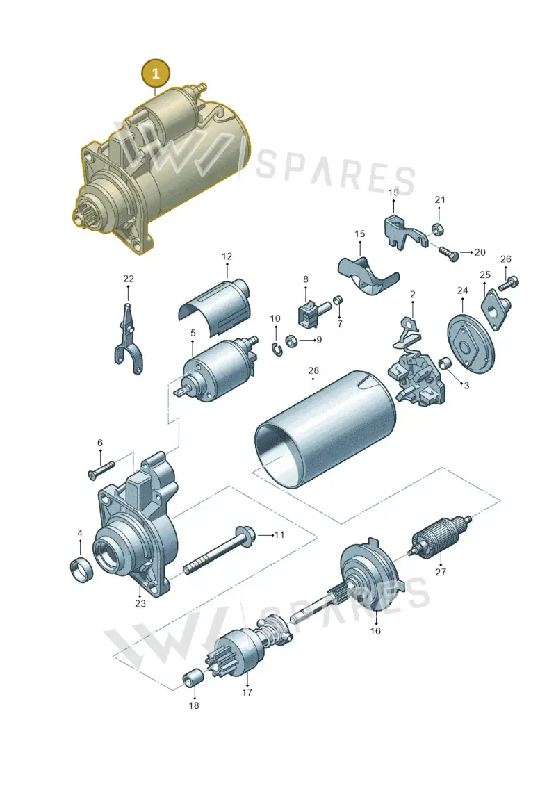 02T911023MX — Audi A3/S3/Sportb./qu. 08 (2007-) diagram 176911000, position 1