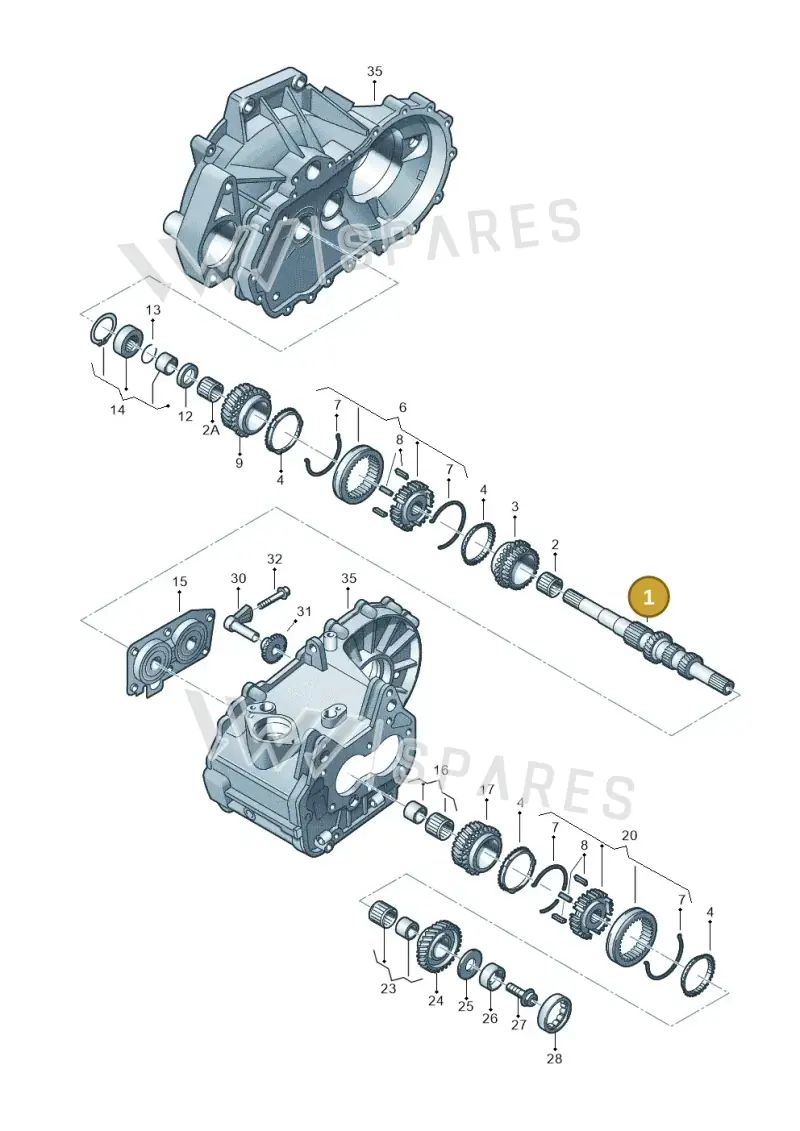 02U311103AD — Audi A3/S3/Sportb./qu. 08 (2007-) diagram 231311370, position 1