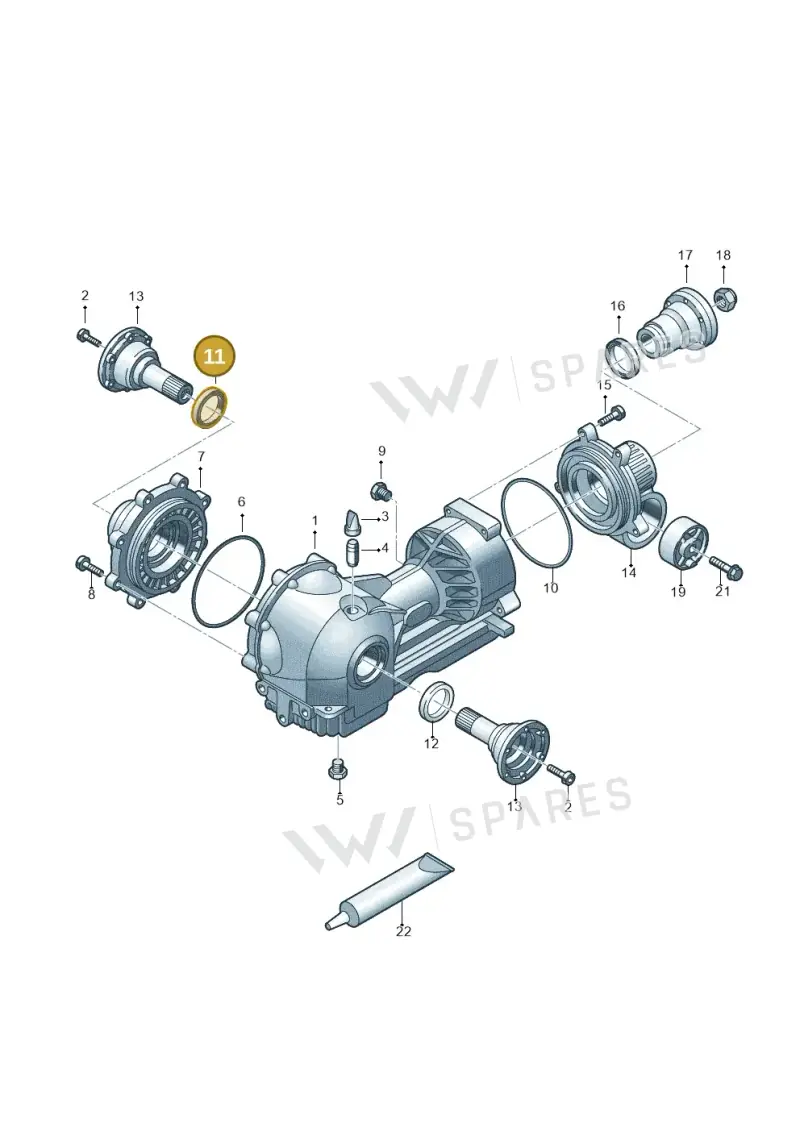 02X409400A — Audi R8 qu. 5.2 (2012-2015) diagram 618409100, position 11