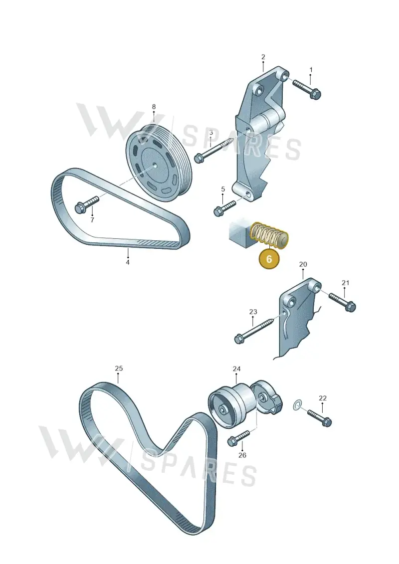 030903329 — Audi A2 (2000-2005) diagram 210903400, position 6