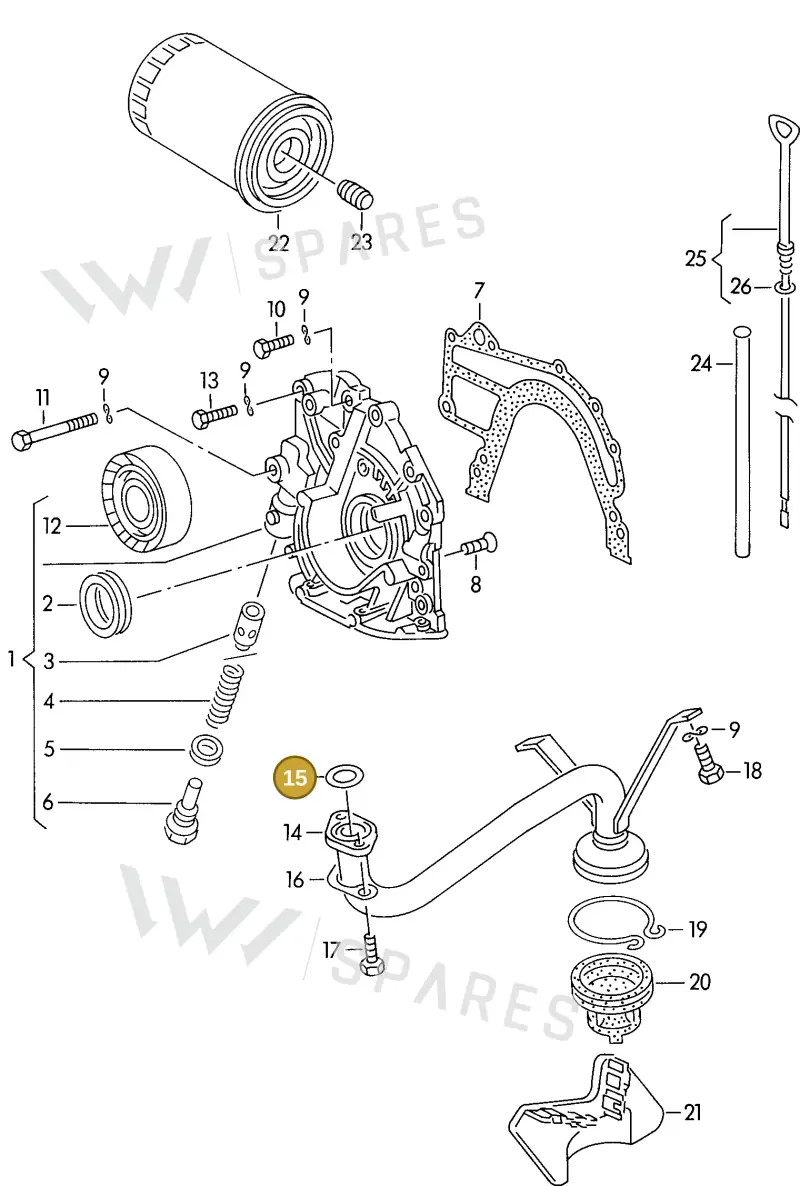 034115427C — Audi A6/S6/Wg.qu.F>4A (1996-1997) diagram 118115300, position 15
