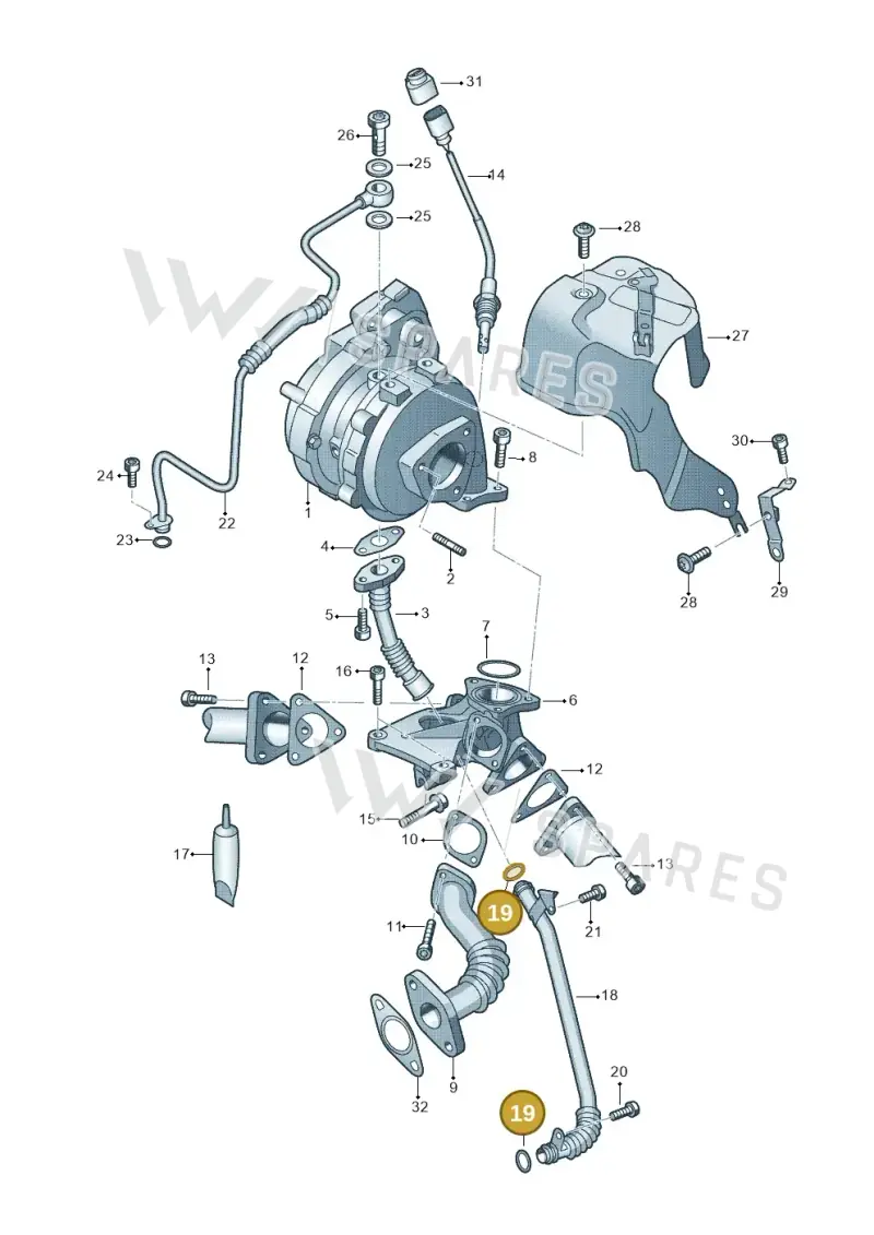 035115427 — Audi A4 Av. Allroad (2008-2016) diagram 620145750, position 19