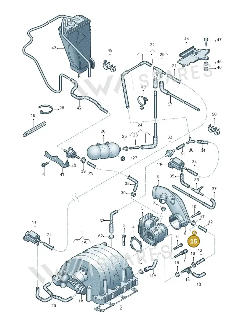 035133335 — Audi A6/S6/Avant/qu.   05> (2004-) diagram 448133630, position 15
