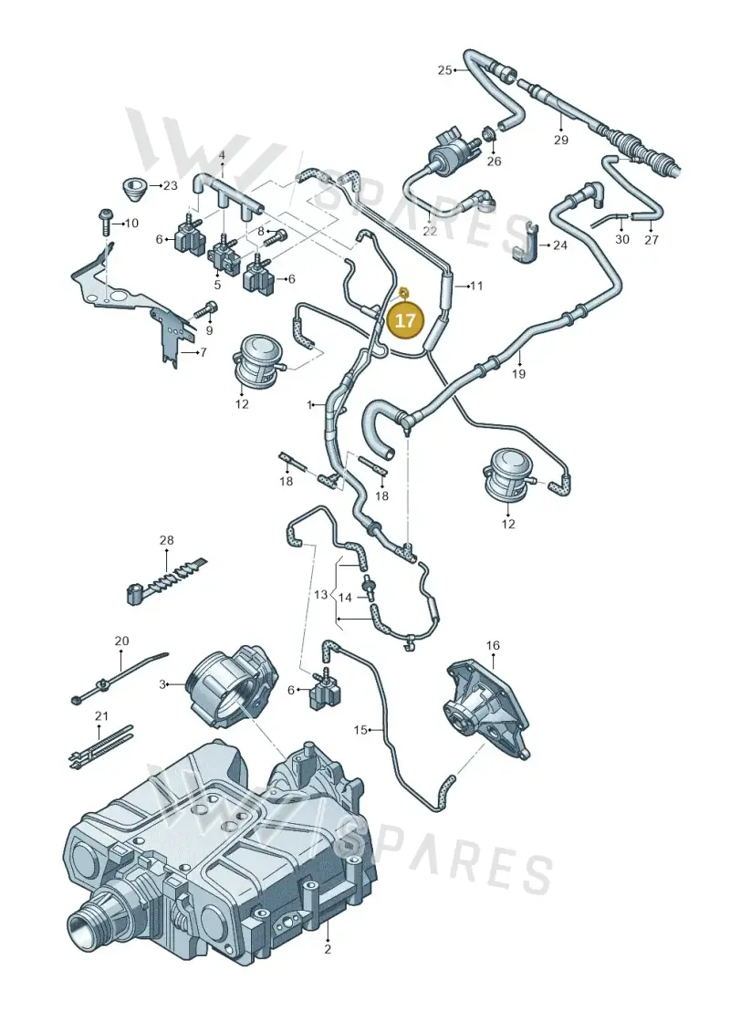 035133777A — Audi A6 Av. qu. 3.0 (2012-2018) diagram 675133220, position 17