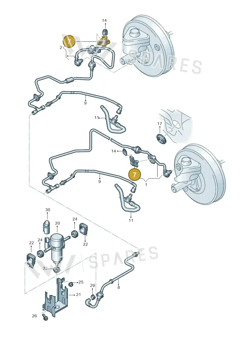 036906051C — Audi Q7 qu. 3.0 TDI (2009-2015) diagram 493611750, position 7