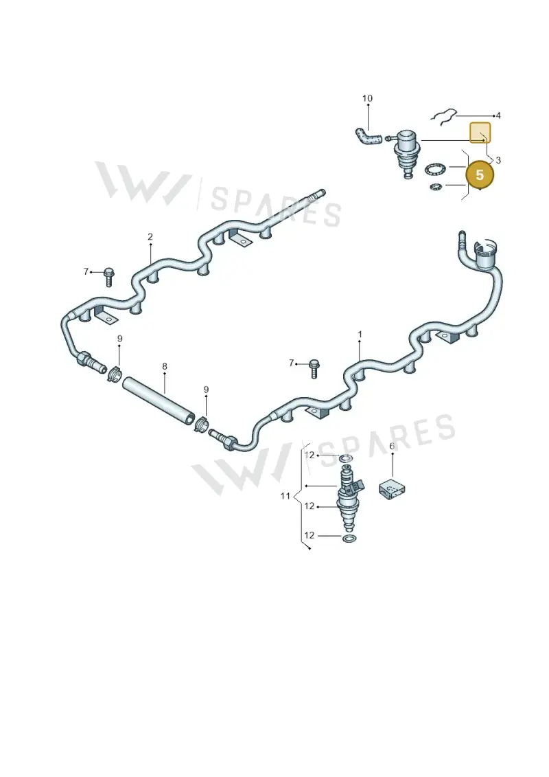 037198031 — Audi A8/S8/qu. lang    08> (2007-) diagram 257133960, position 5