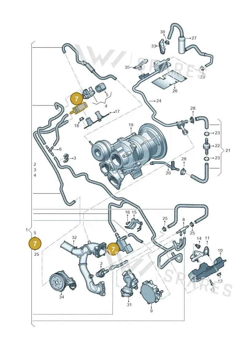 037906283F — Audi Q8 Quattro 3,0 (2018-) diagram 439133200, position 7