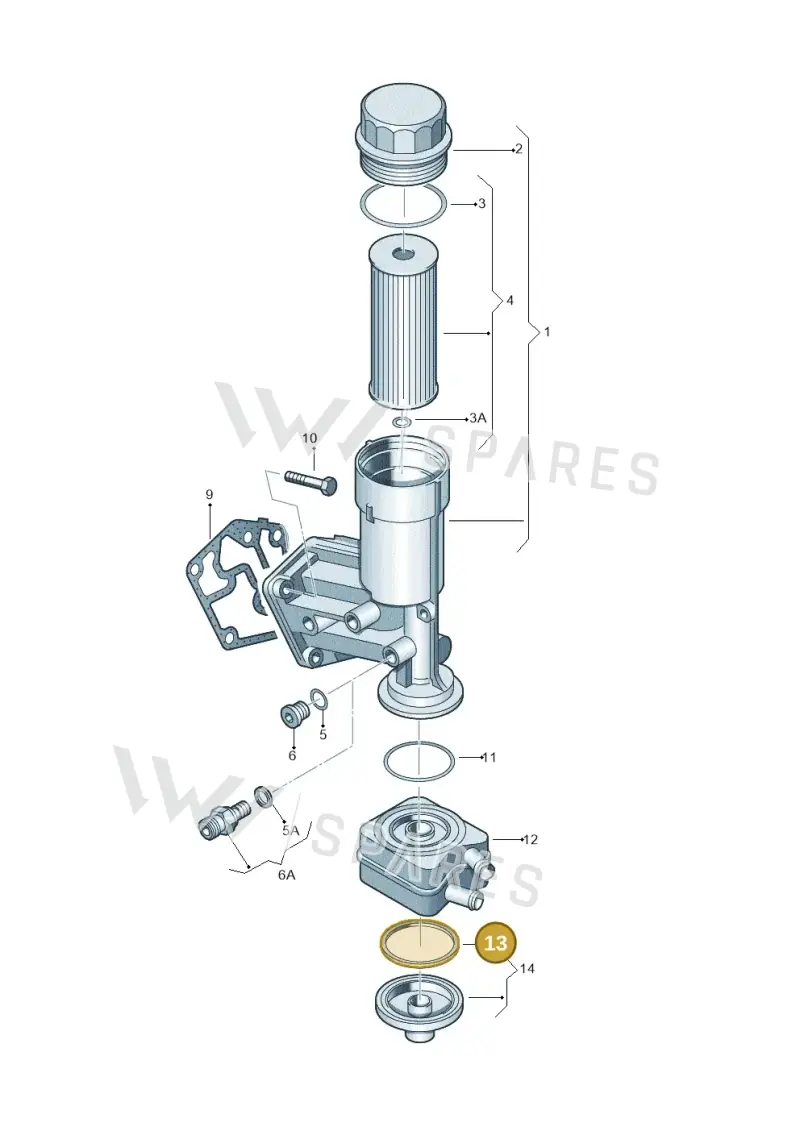 038117070 — Audi A4 Av. Allroad (2008-2016) diagram 194115600, position 13