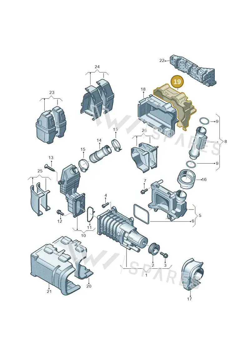 03C103502K — Audi A1 Sportback (2010-2015) diagram 634145520, position 19