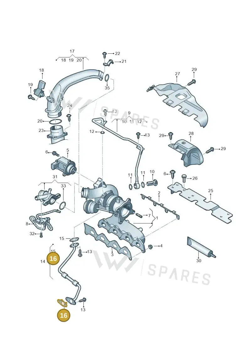 03C145757A — Audi A1 Sportback (2010-2015) diagram 625145530, position 16