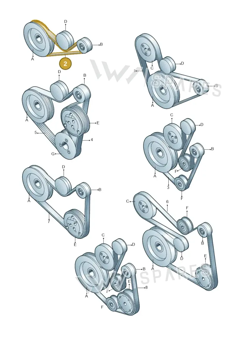 03C145933A — Audi A1 Sportback (2010-2015) diagram 412903950, position 2